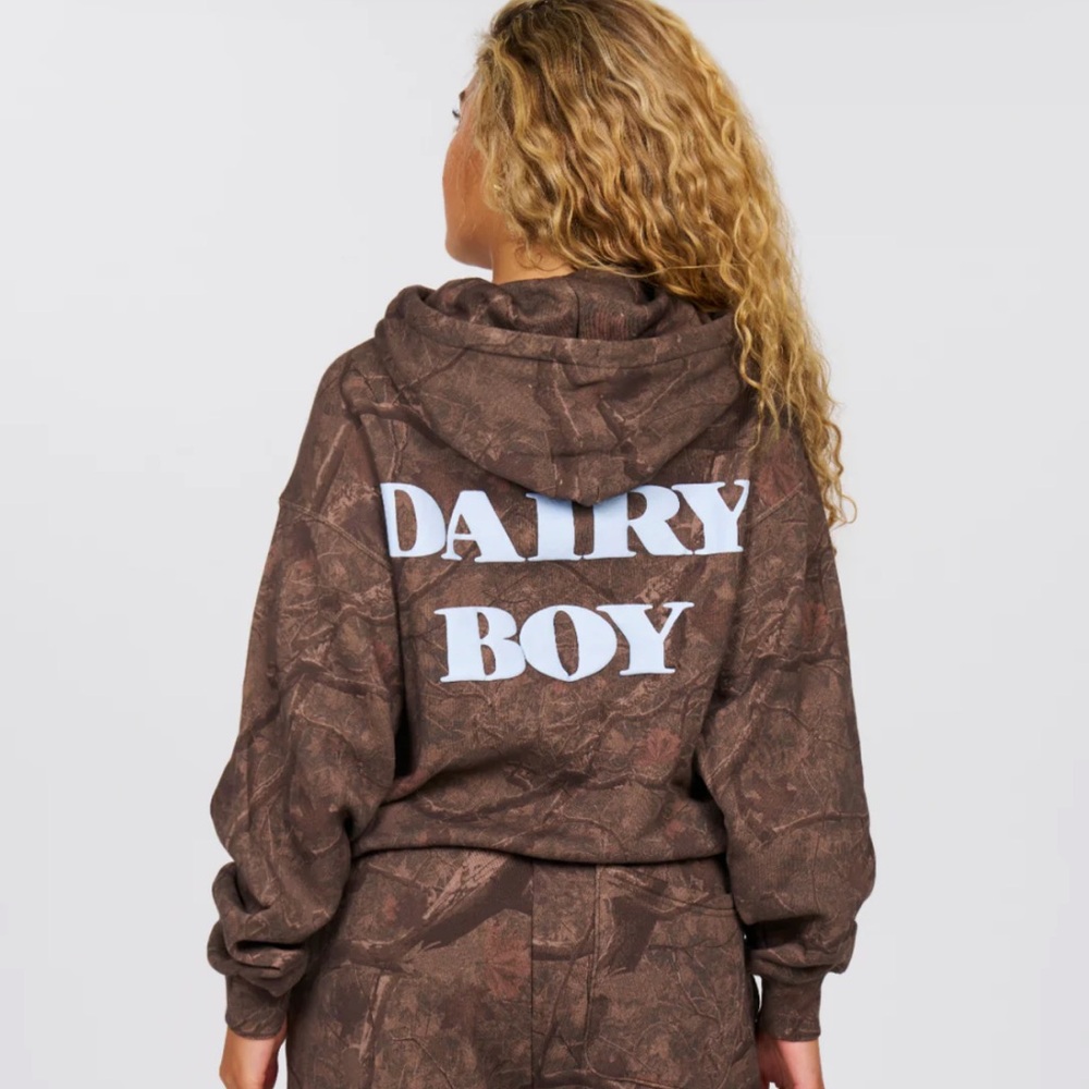 DAIRY BOY limited edition River camo hoodie. Worn TWICE.